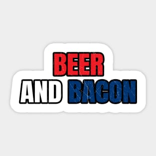 Beer And Bacon Sticker